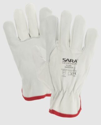 Rękawice ze skóry licowej HARDGRIP r.9 - outlet - 12par